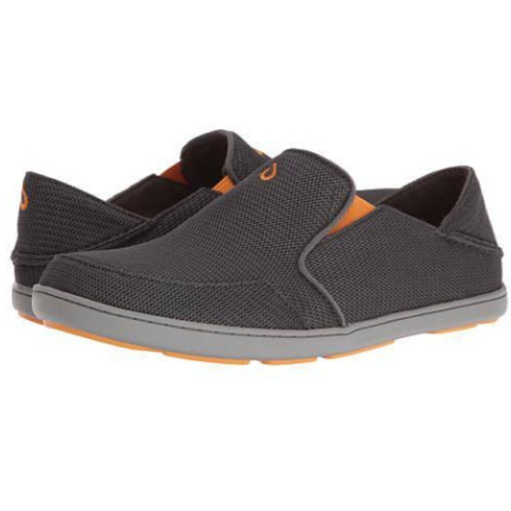 Olukai Nohea Mesh Slip on Sneakers in Dark Shadow sz 9.5